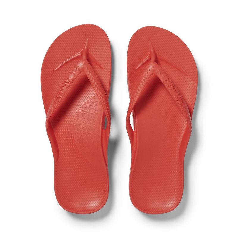 Archies - Arch Support Thongs Coral