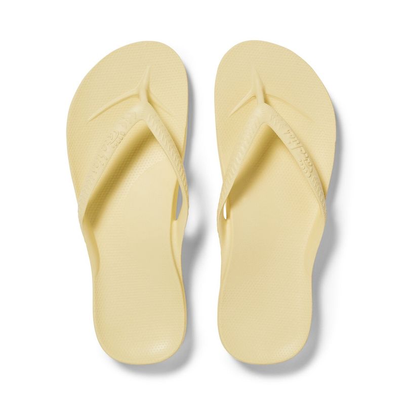Archies - Arch Support Thongs Lemon