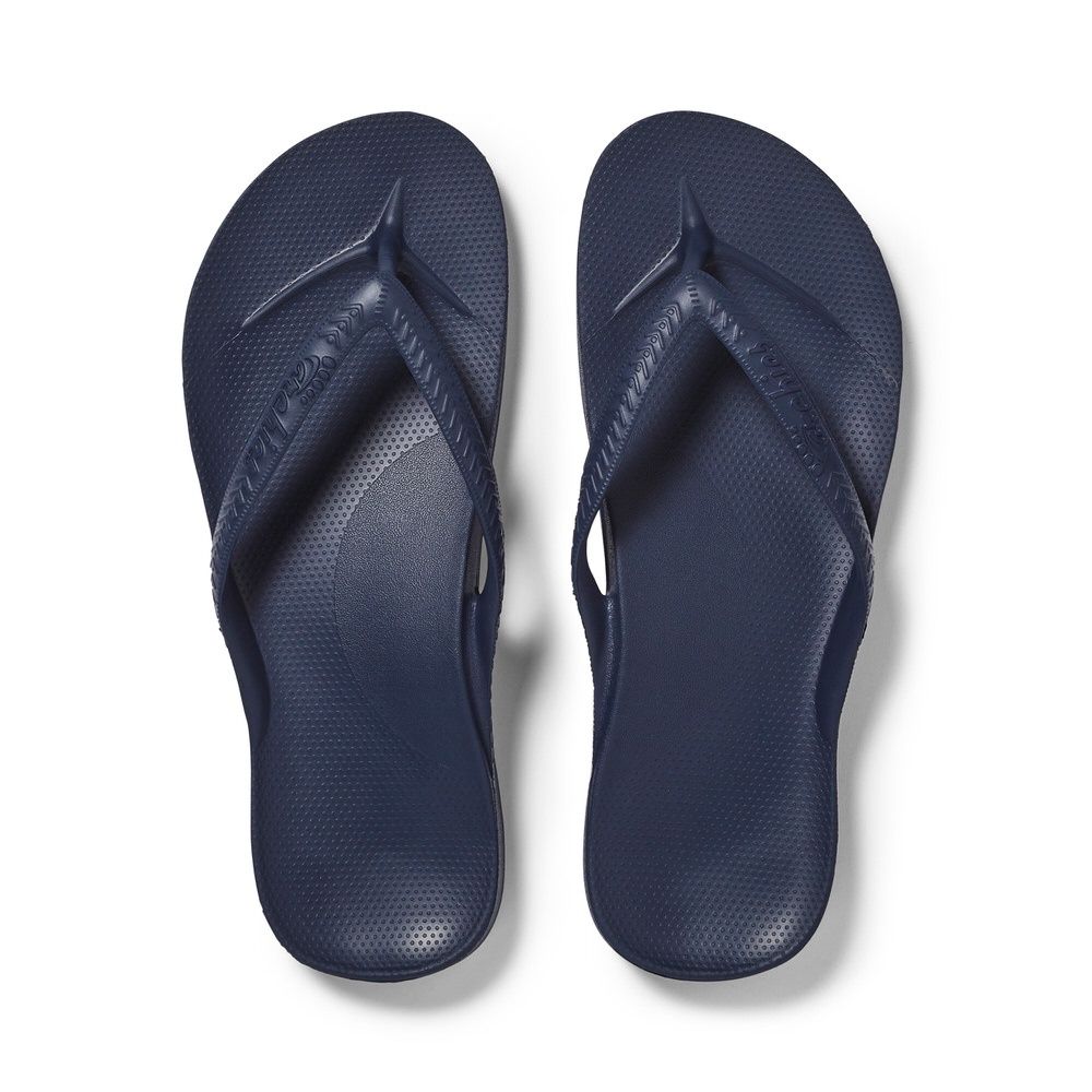 Archies - Arch Support Thongs Navy, Colour: Navy, Size: M4 / W5