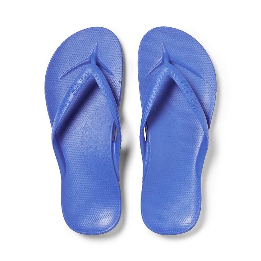 Archies - Arch Support Thongs Capri Blue, Colour: Capri Blue, Size: M4 / W5