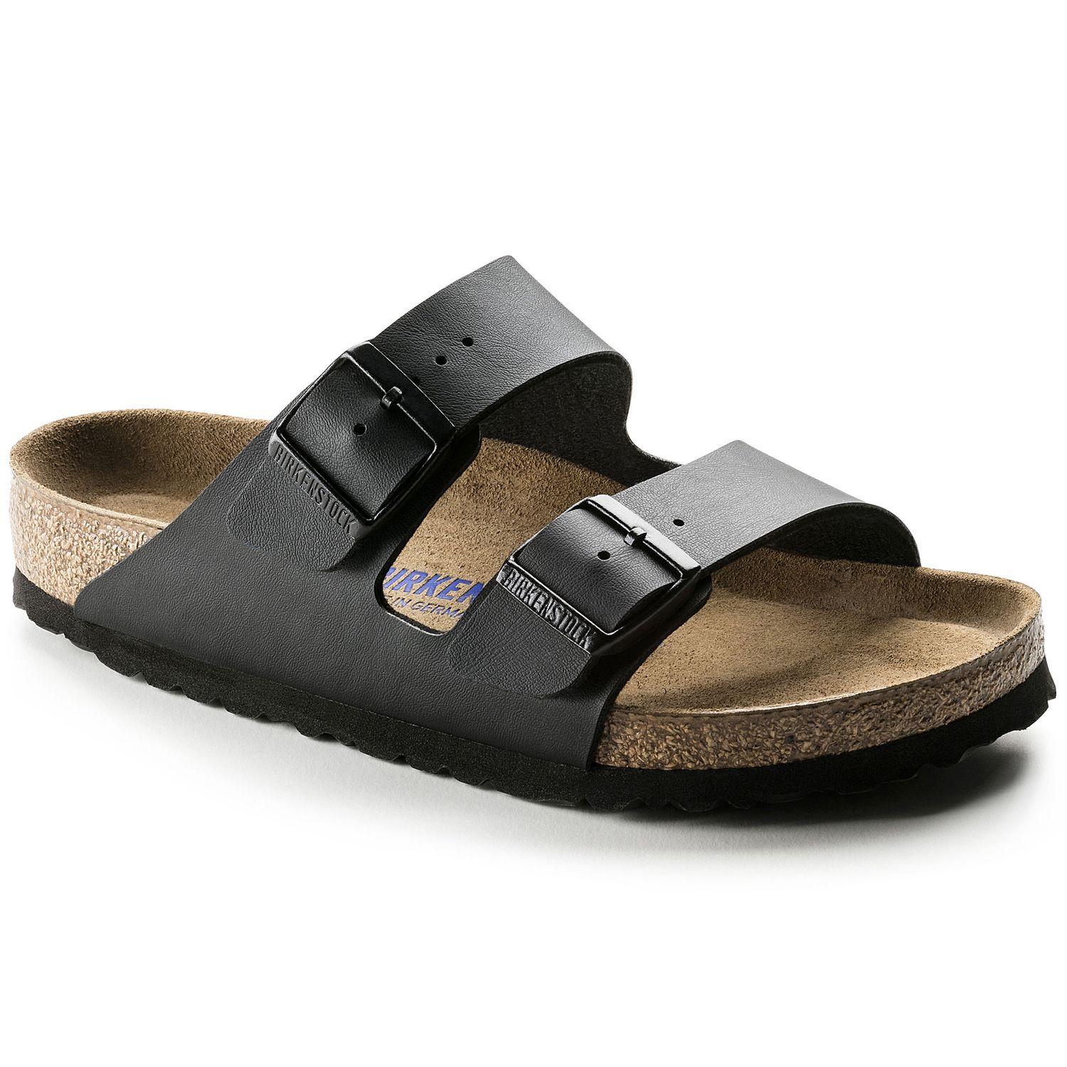 Birkenstock - Arizona SFB Birko-Flor Black, Colour: Black, Fitting: Narrow, Size: 35