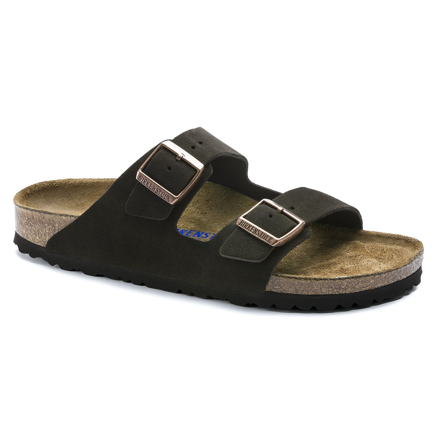 Birkenstock - Arizona SFB Suede Leather Mocca, Colour: Mocca, Fitting: Narrow, Size: 35