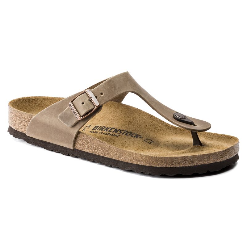 Birkenstock - Gizeh Oiled Leather Tabacco Brown