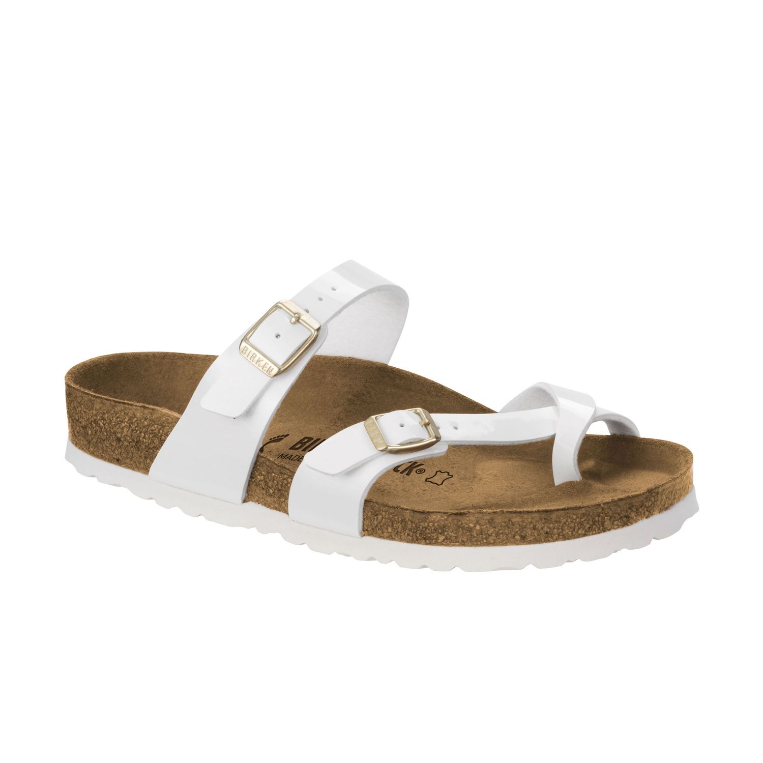 Birkenstock - Mayari Birko-Flor Patent White, Colour: Patent White, Fitting: Regular, Size: 35