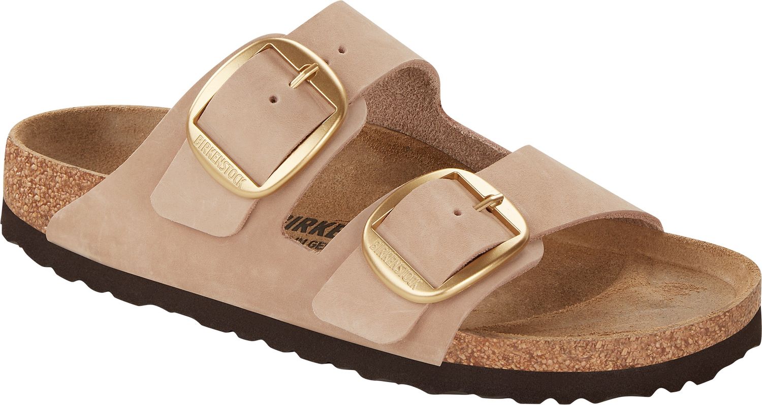 Birkenstock - Arizona Big Buckle Nubuck Leather Sandcastle, Colour: Sandcastle, Fitting: Narrow, Size: 36