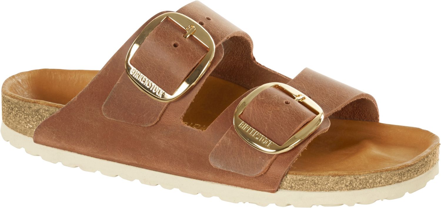 Birkenstock - Arizona Big Buckle Oiled Leather Cognac, Colour: Cognac, Fitting: Narrow, Size: 35