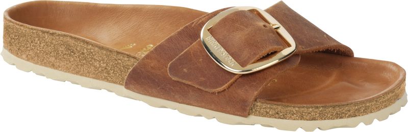 Birkenstock - Madrid Big Buckle Oiled Leather Cognac