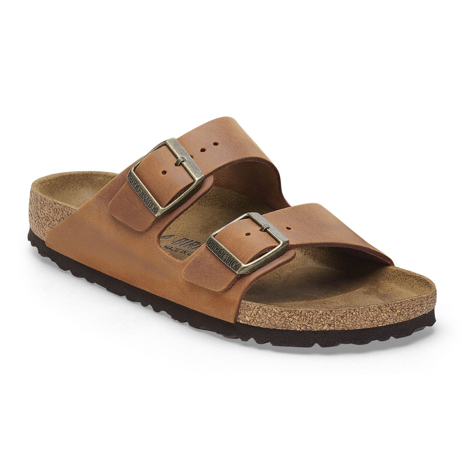 Birkenstock - Arizona Oiled Leather Cognac, Colour: Cognac, Fitting: Narrow, Size: 36