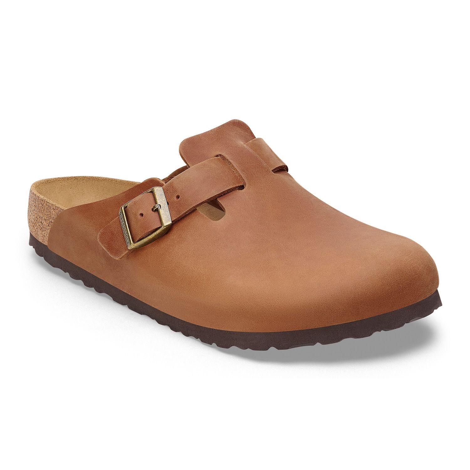 Birkenstock - Boston Oiled Leather Cognac, Colour: Cognac, Fitting: Narrow, Size: 36