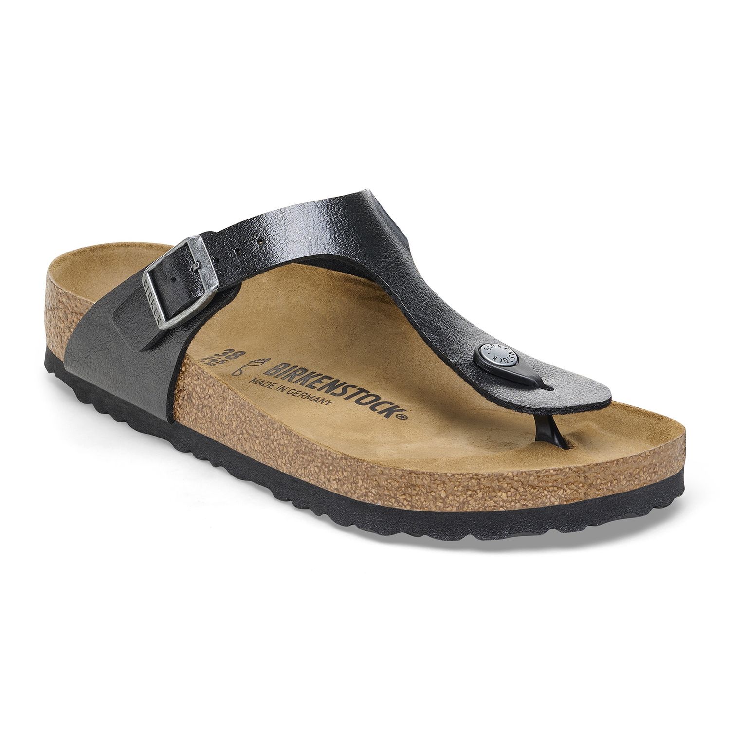 Birkenstock - Gizeh Birko-Flor Graceful Licorice, Colour: Graceful Licorice, Fitting: Regular, Size: 35