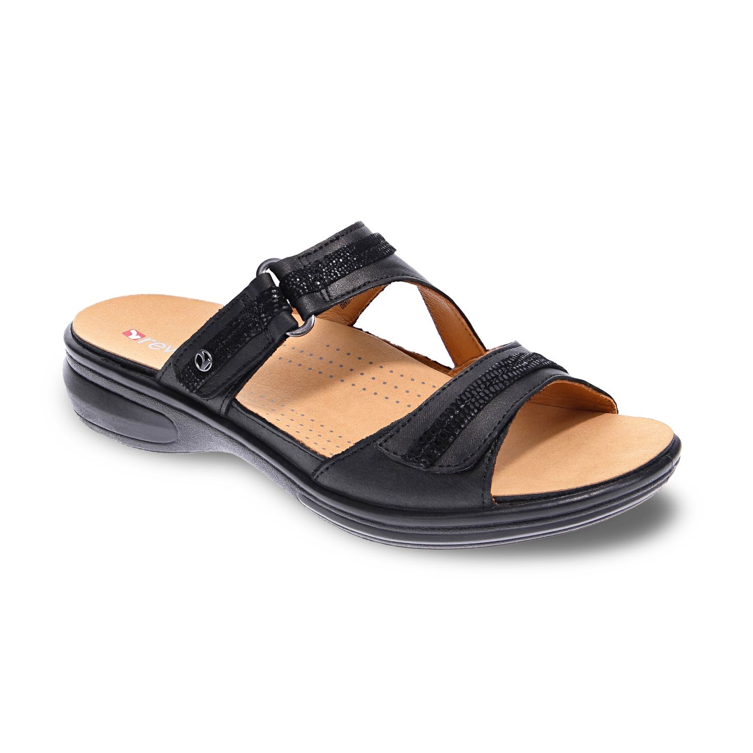 Revere - Rio, Colour: Onyx/Black Lizard, Fitting: Medium, Size: 6