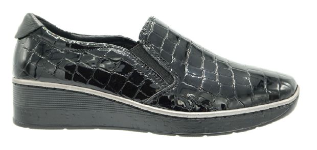 Cassini - Marne, Colour: Black Croc, Size: 36