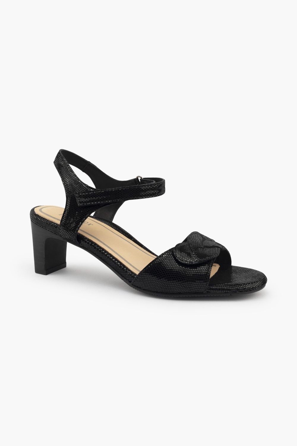 Silver Lining - Josette, Colour: Black Sparkle, Size: 37