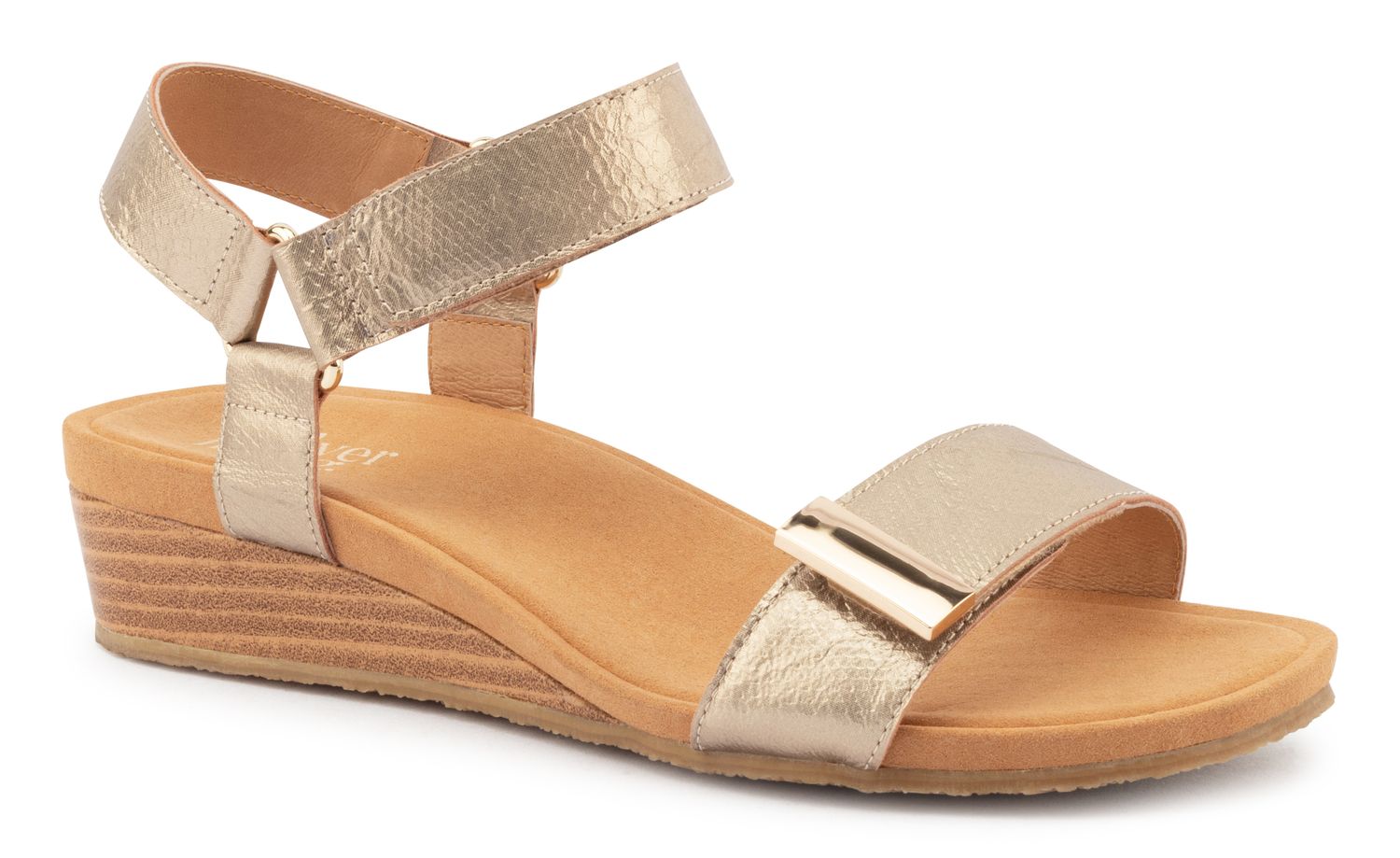 Silver Lining - Utica Print, Colour: Champagne Spritz (Rose Gold), Size: 36