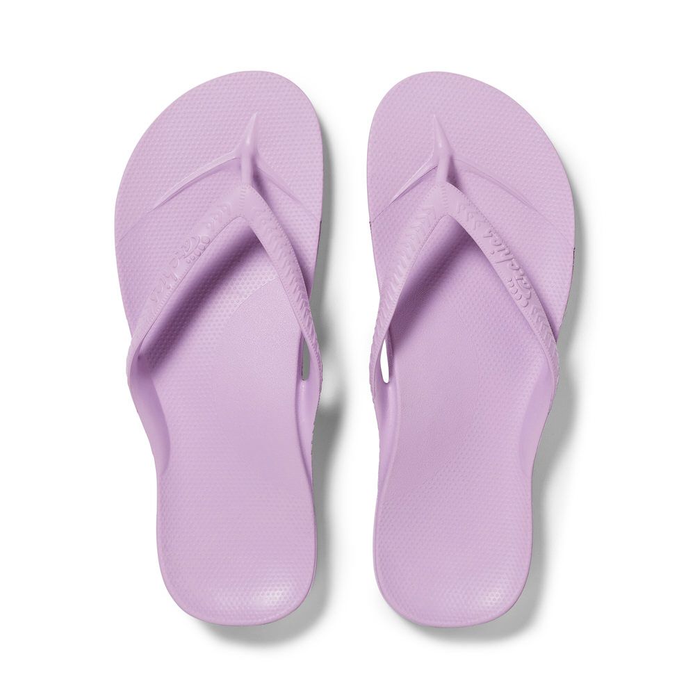Archies - Arch Support Thongs Lilac, Colour: Lilac, Size: M4 / W5