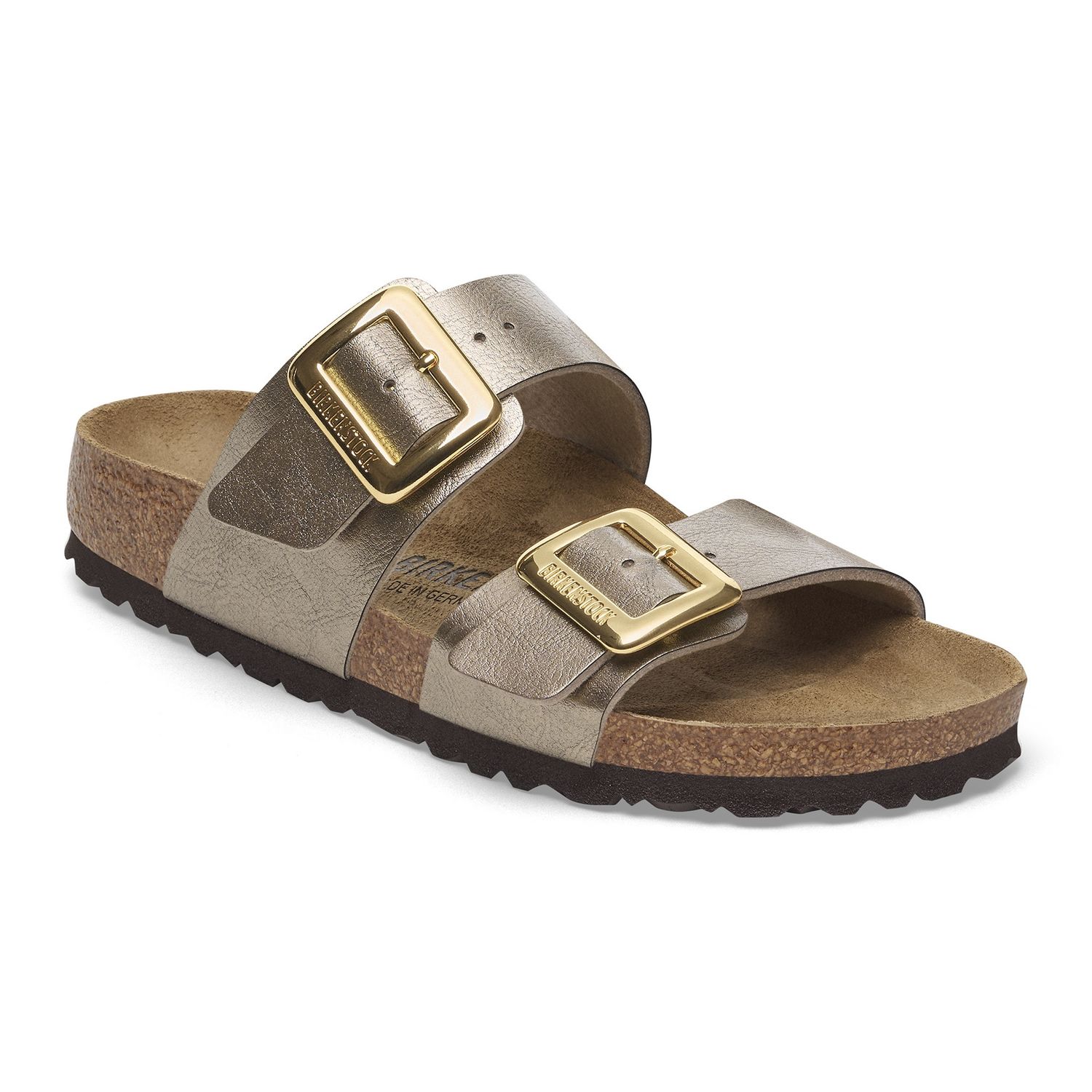 Birkenstock - Sydney Cushion Buckle Birko-Flor Graceful Taupe, Colour: Graceful Taupe, Fitting: Narrow, Size: 35