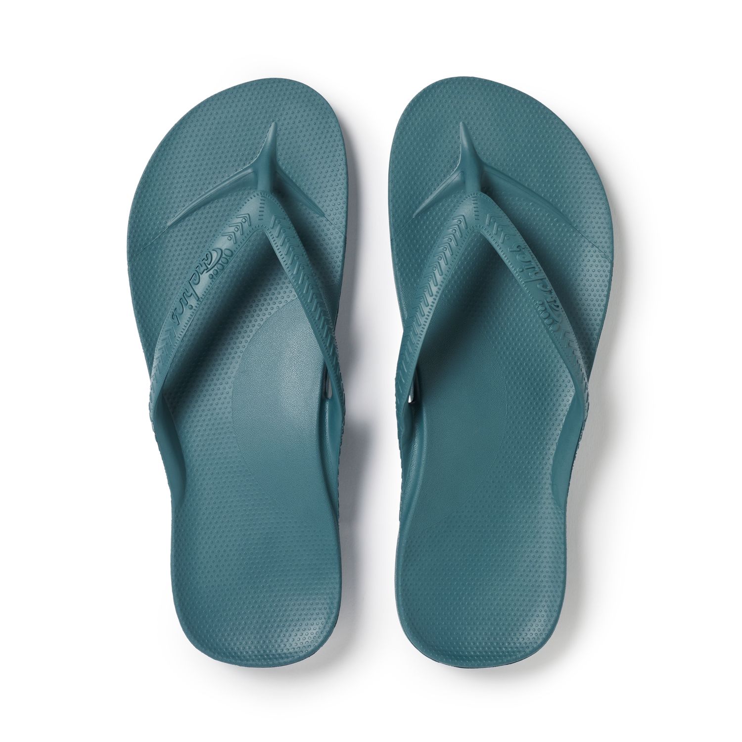 Archies - Original Arch Support Thongs Teal, Colour: Teal, Size: M4 / W5