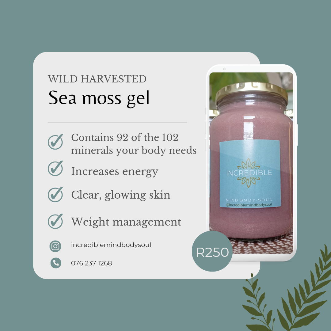 Wild harvested Sea Moss gel