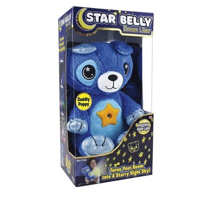 Luminária Star Belly - Ursinho de pelúcia com Projetor Brilhante