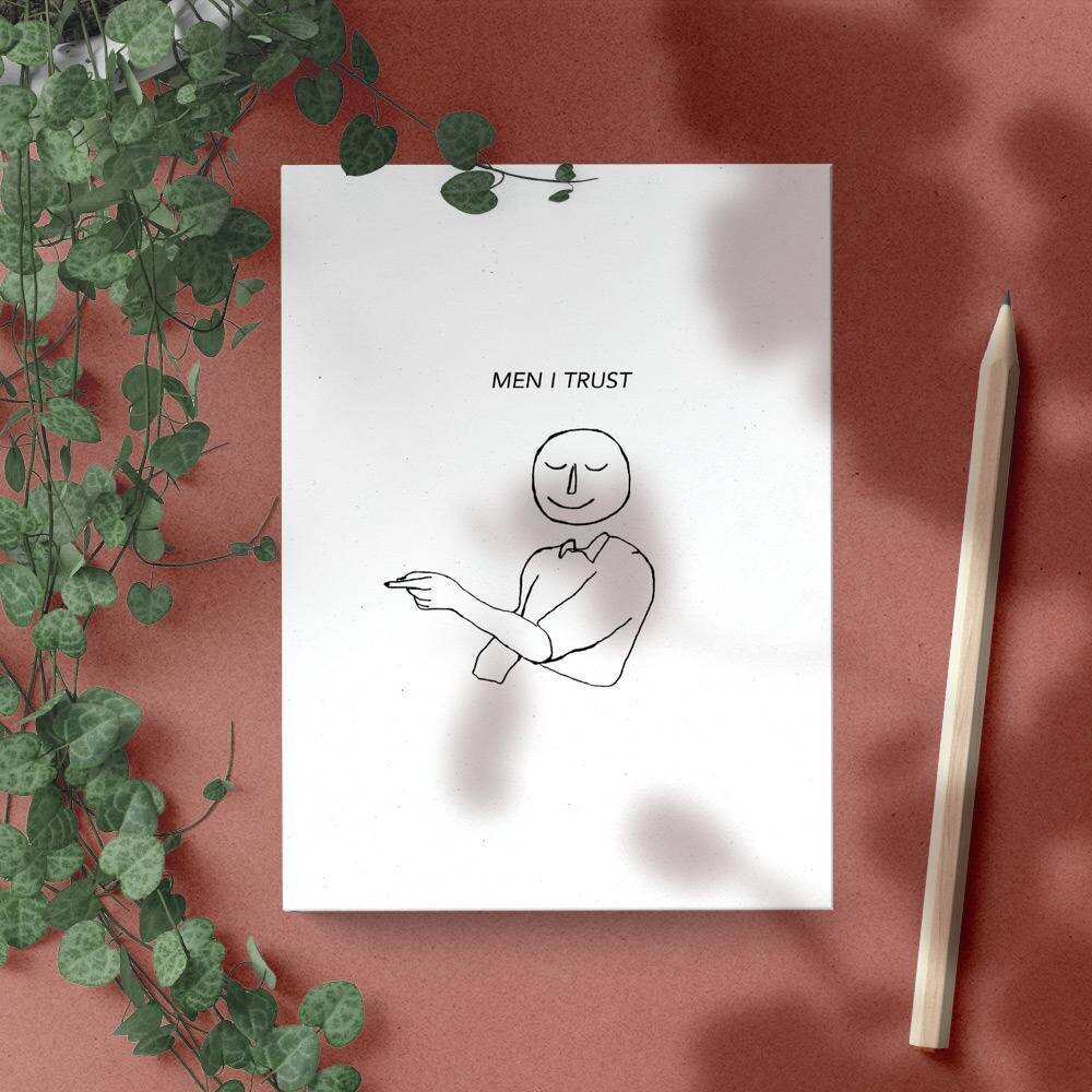 Men I Trust Greeting Card