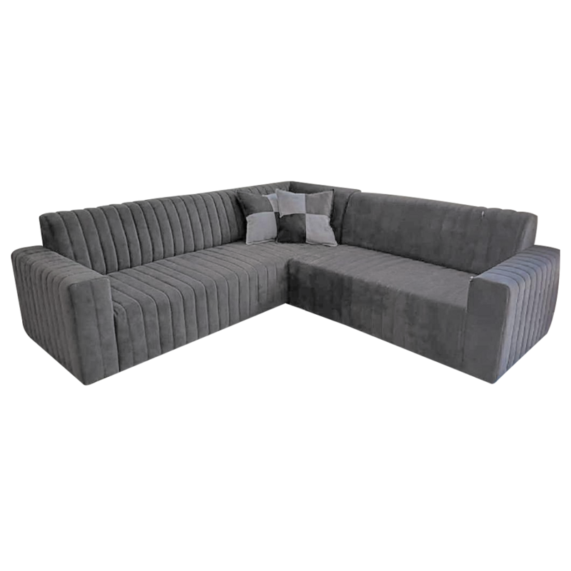 Aberdeen 4-Seater Fluted Corner Sofa