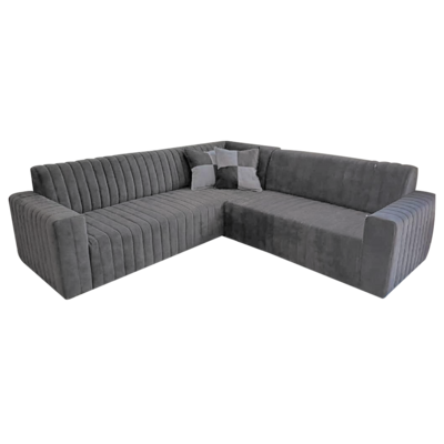 Aberdeen 4-Seater Fluted Corner Sofa