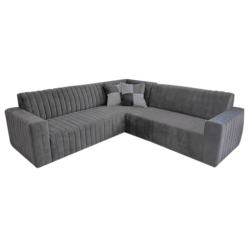 Aberdeen 4-Seater Fluted Corner Sofa