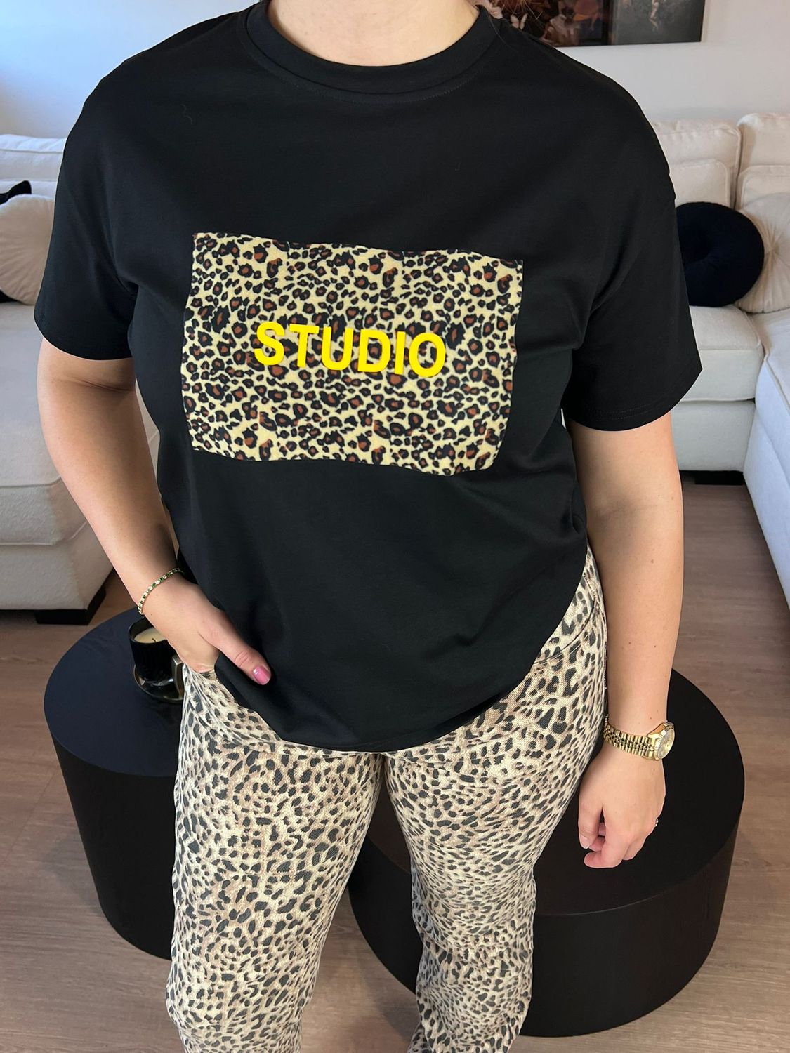 STUDIO SHIRT ZWART