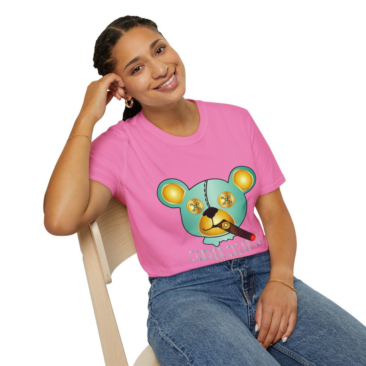 Carver Cigar Teddy Bear T-Shirt