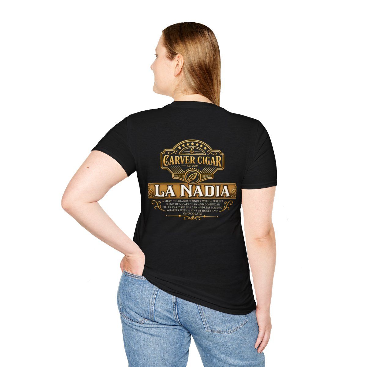 La Nadia Carver Cigar Logo T-Shirt