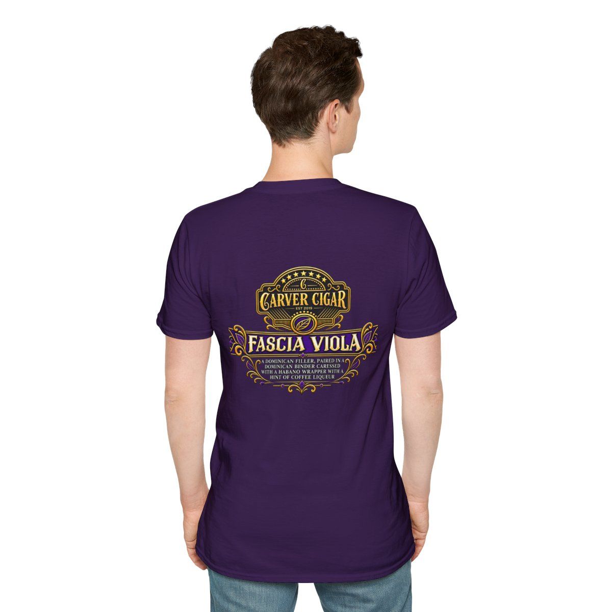 Fascia Viola Carver Cigar Logo T-Shirt