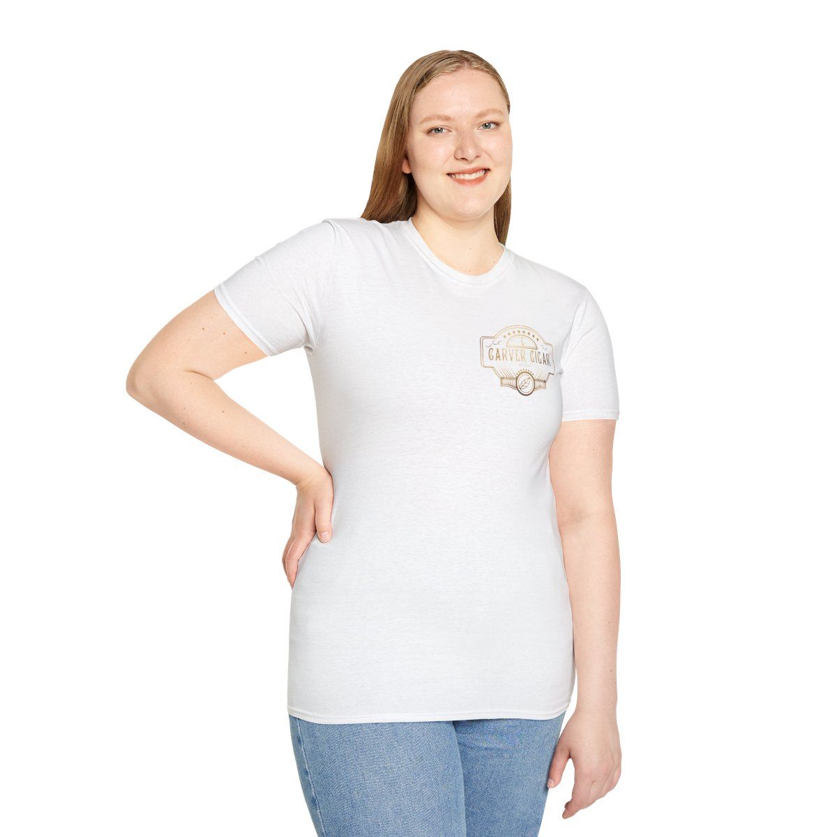 Carver Cigar Logo T-Shirt, Sizes: XS, Colors: White