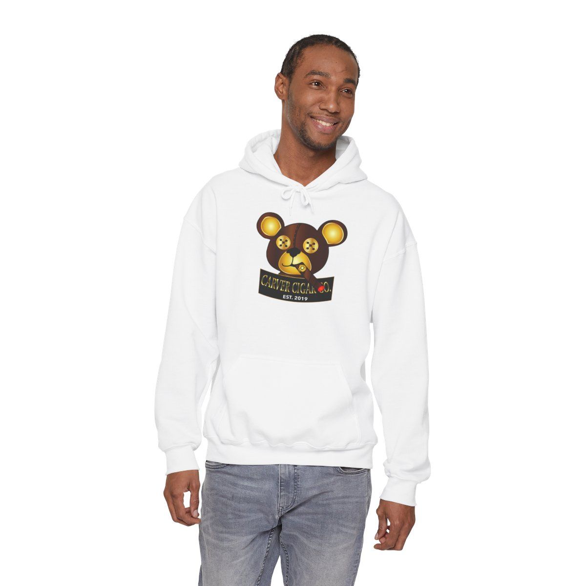 Carver Cigar Bear Hooded Sweatshirt