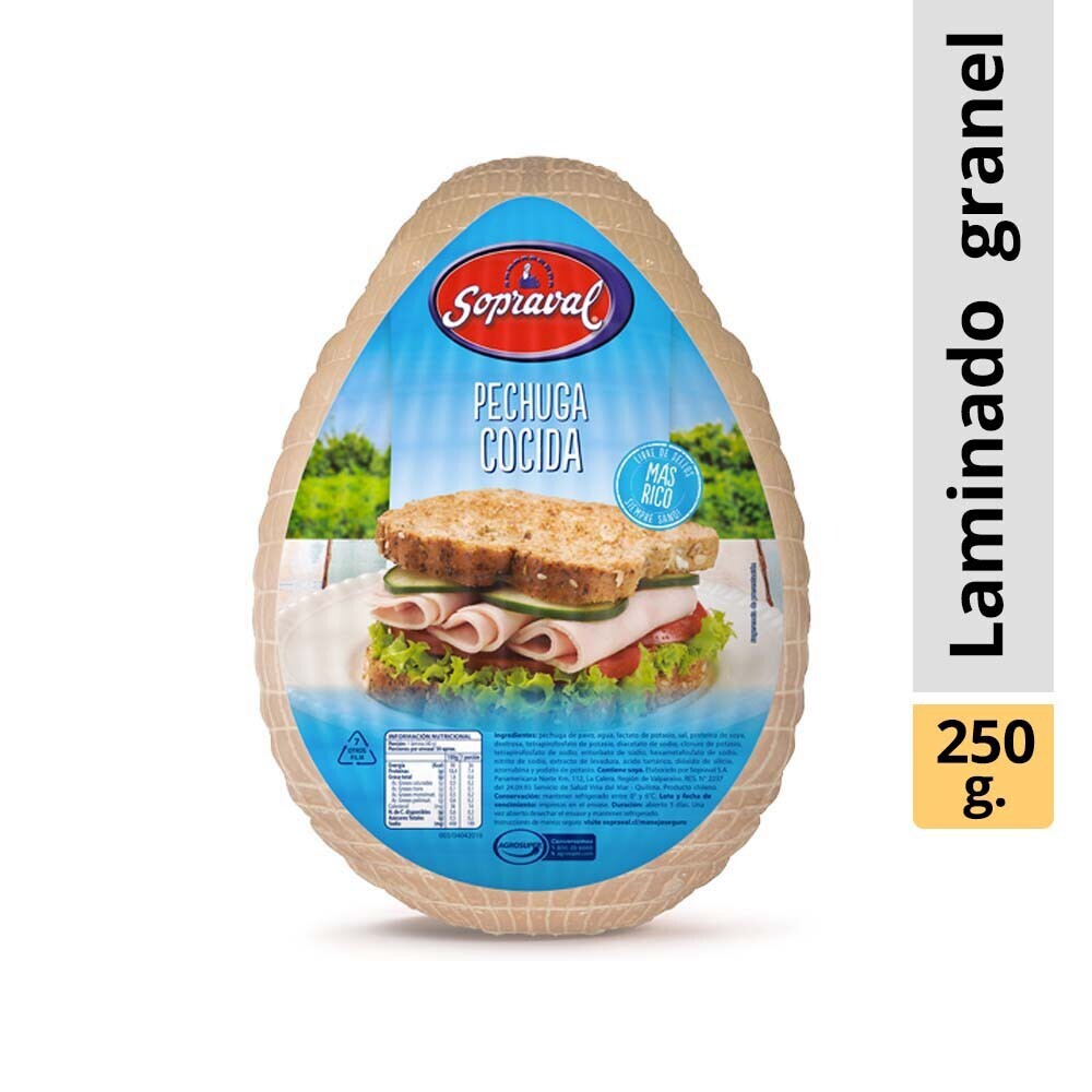 Pechuga de Pavo Cocida 500gr