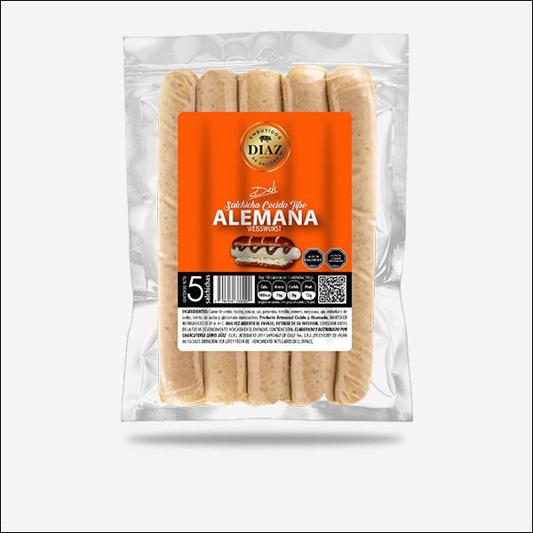Salchichas Alemana 5 unids 400gr