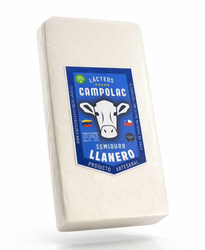 Queso Llanero Semiduro Barra 5kg