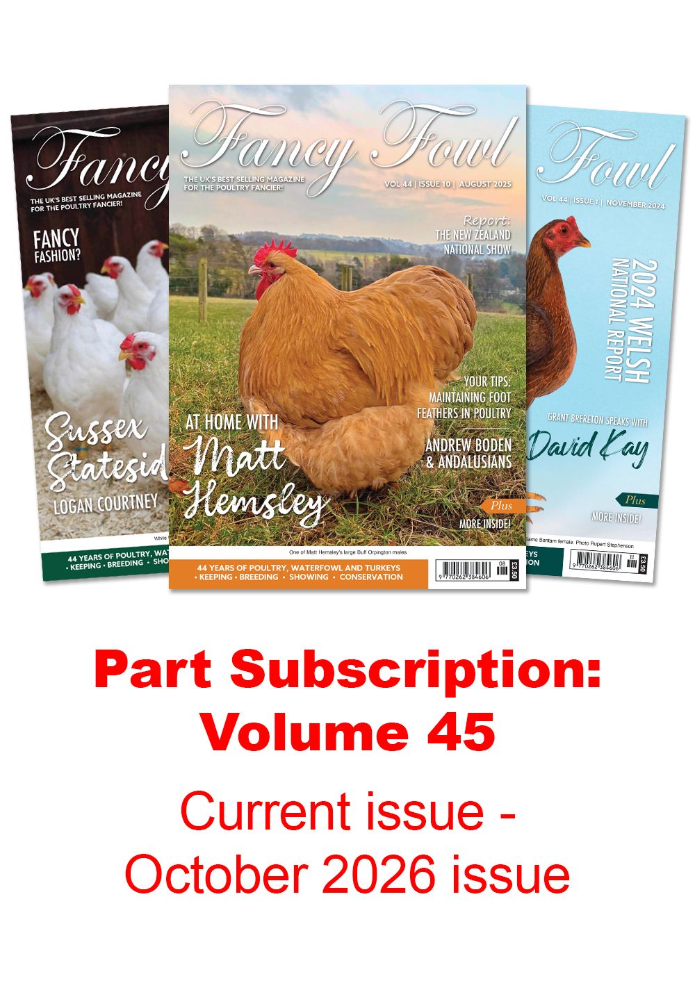 Fancy Fowl UK Part Subscription (Apr 2026 - Oct 2026)