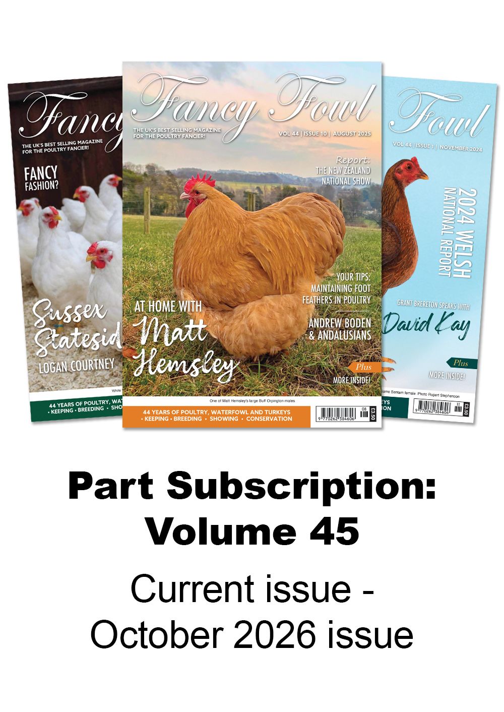 Fancy Fowl UK Part Subscription (Sept 2026 - Oct 2026)