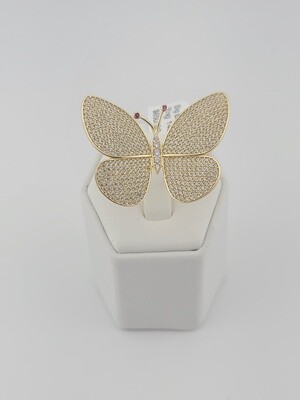 Big Butterfly Ring 14k Size 8