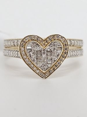 Heart Duo Ring Set