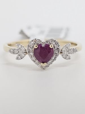Ruby Heart Ring