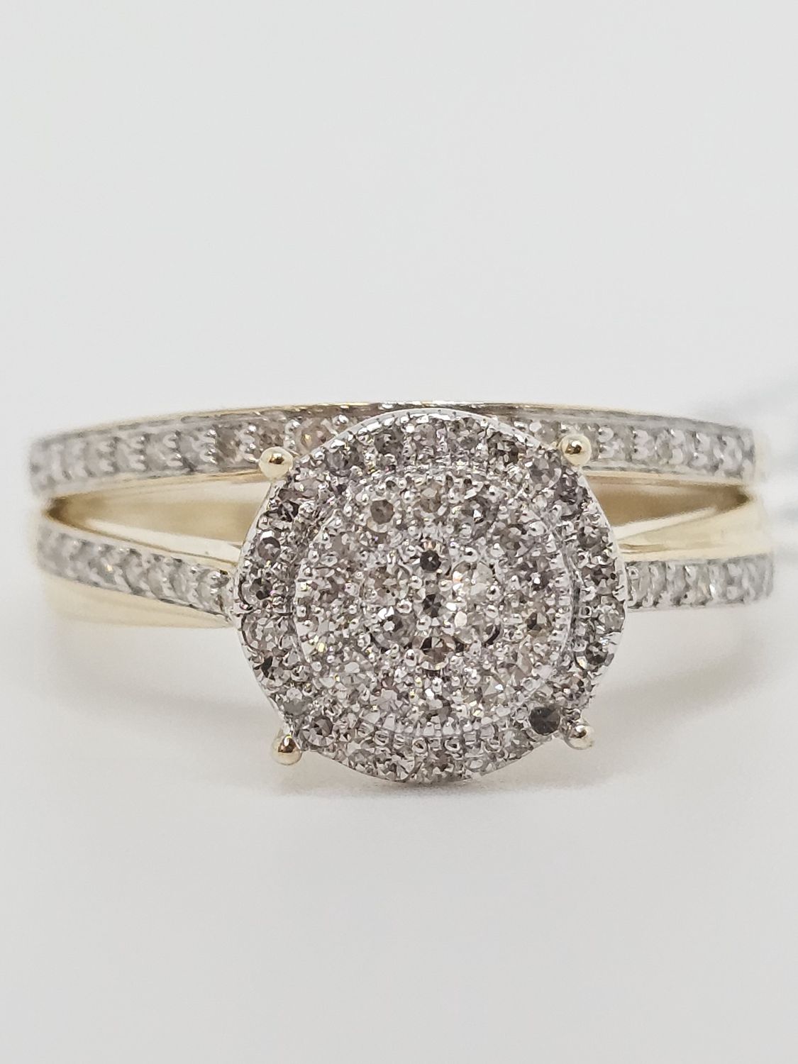 Duo Round Bridal Rings