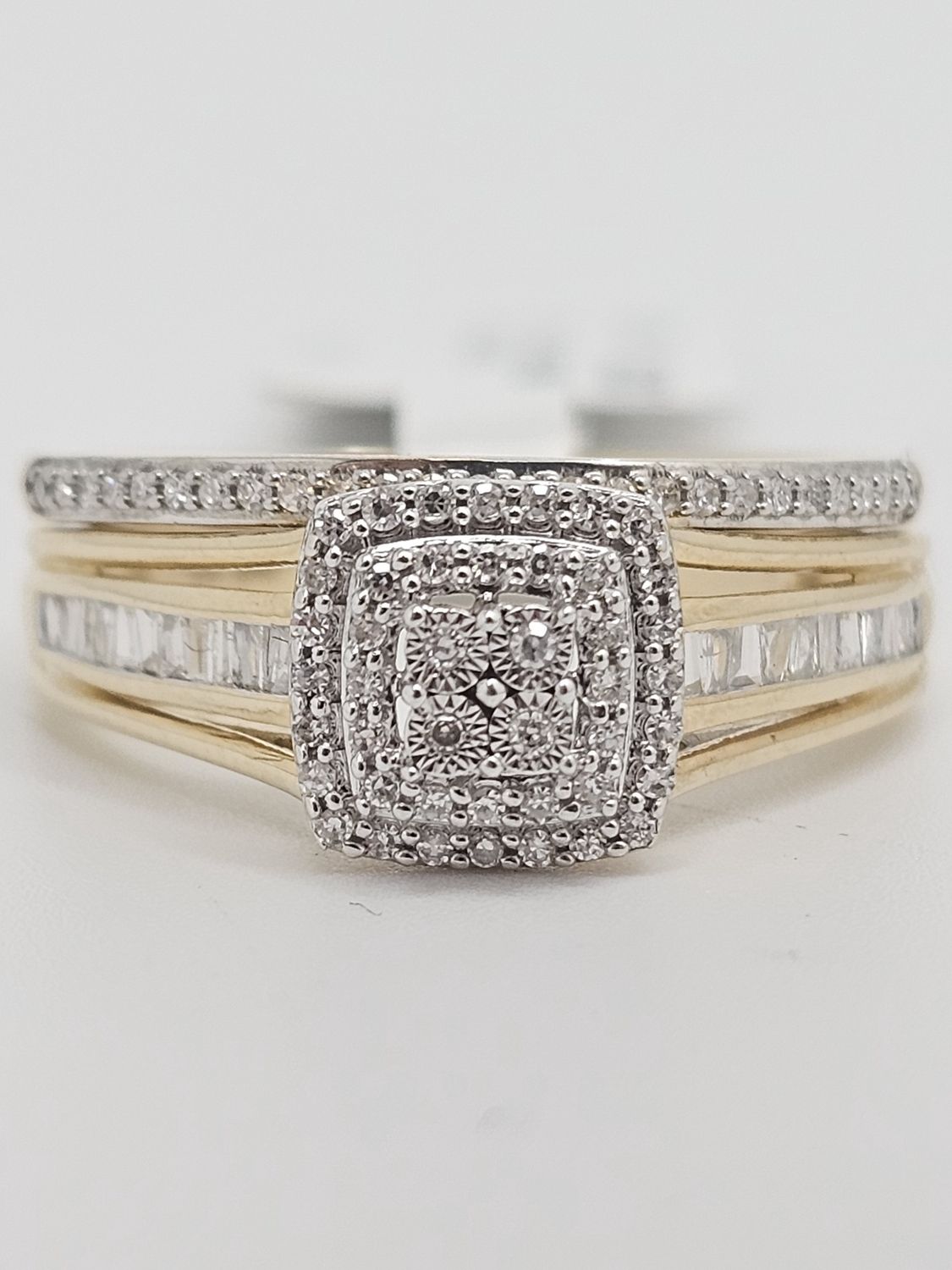 Duo Halo Bridal Rings