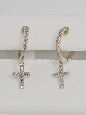 Dangling Cross Earrings