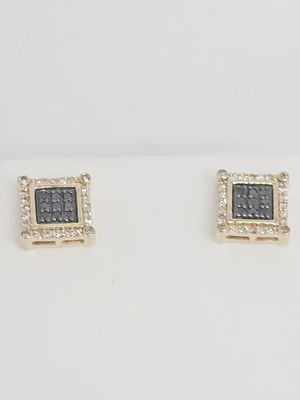 Square Black Earrings
