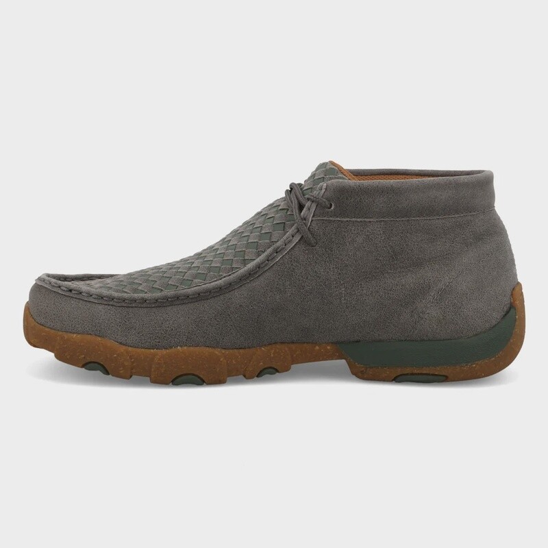 MDM0094 MEN'S TWISTED X GREY/OLIVE DRIVING MOCS