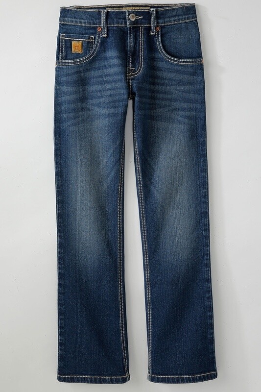 MB16781005 BOY&#39;S CINCH SLIM FIT DARK STONE WASH