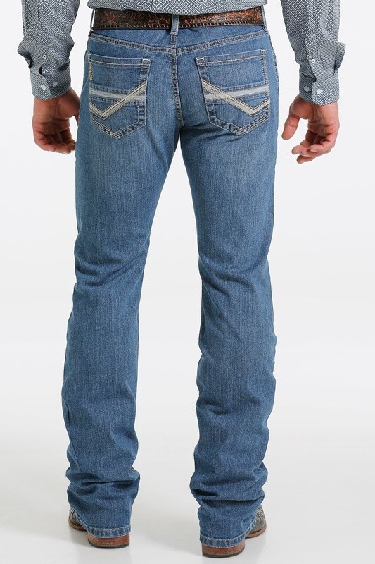 MB56836001 MEN'S CINCH IAN SLIM FIT MEDIUM STONE JEANS