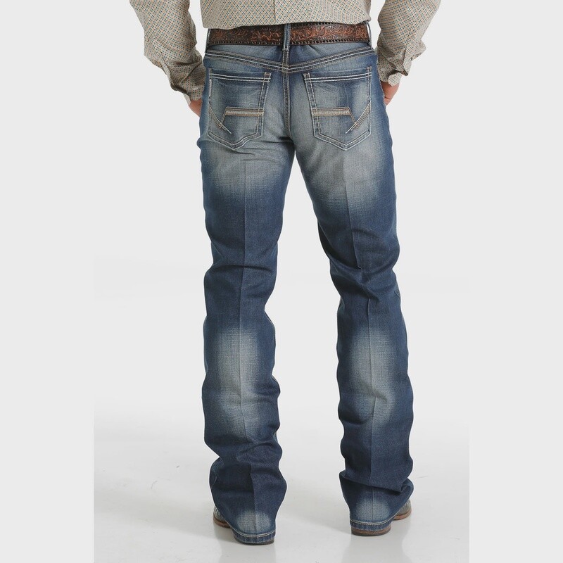 MB56536001 MEN'S CINCH IAN SLIM FIT DARK STONEWASH JEAN