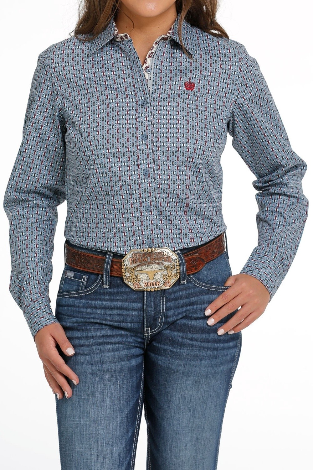 MSW9165037 WOMEN&#39;S CINCH L/S BUTTON DOWN